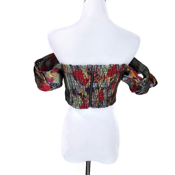 Free People Women’s “Bali Carousel” Corset Off-the-shoulder Top XSmall - Picture 6 of 14